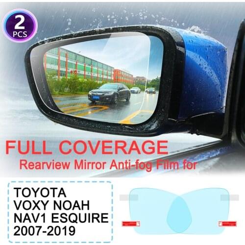 DK Full Cover Anti Fog Rainproof Film Rearview Mirror for Toyota Voxy Noah Nav1 Esquire R70 R80 70 80 2007~2019 Car Stickers