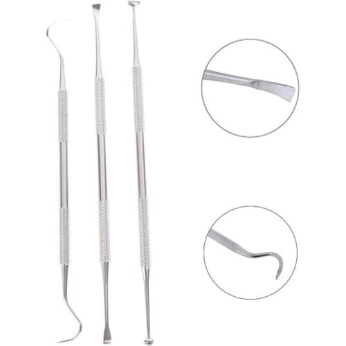 Double-ended Design Stainless Steel Tartar Removal Tool Scraper Dental Plaque Remover Tooth Care Tool Teeth Cleaning Tool