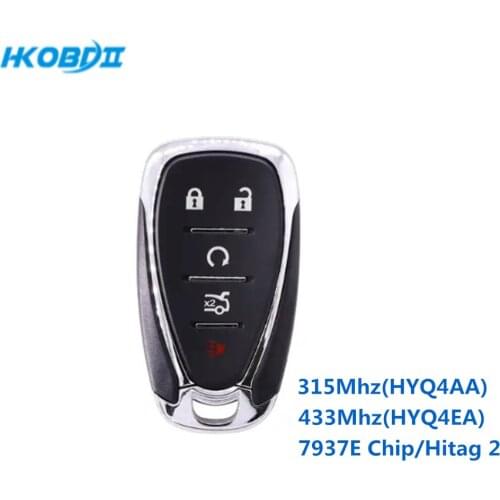 HKOBDII HYQ4EA HYQ4AA Smart Remote Car Key Fob 315Mhz 433MHz For 2016 2017 2018 2019 forChevrolet Cruze Camaro Malibu