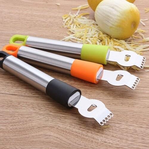 Hot sell Stainless Steel Orange Lemon Peel Grater Planing Knives Wire Cutter Fruit Melon Planer Grater Gadget