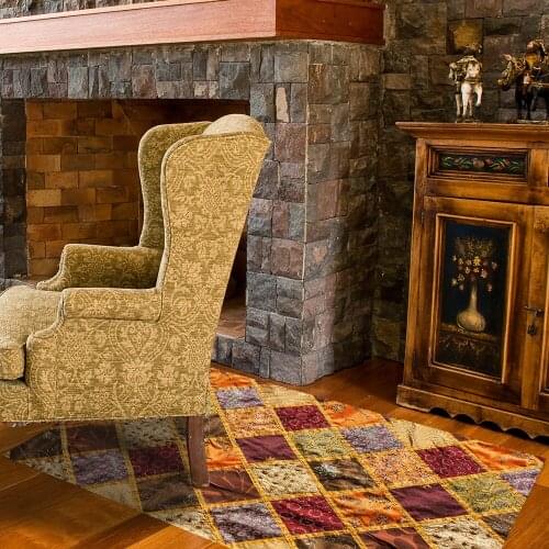 Kitchen Bedroom Floor Stickers False Carpet Wall Stickers Home Decal Non-slip PVC Sticker 60x120cm