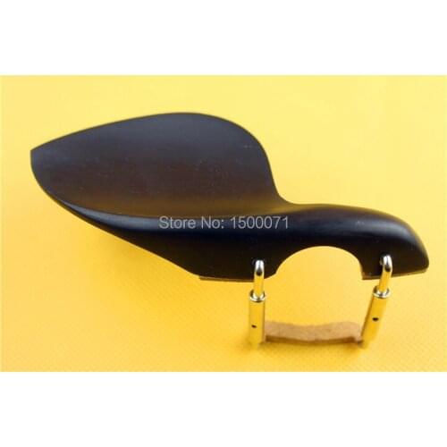 2 pcs Natural Ebony 4/4 Violin Chin rest + Silver Screw, violin part accessories