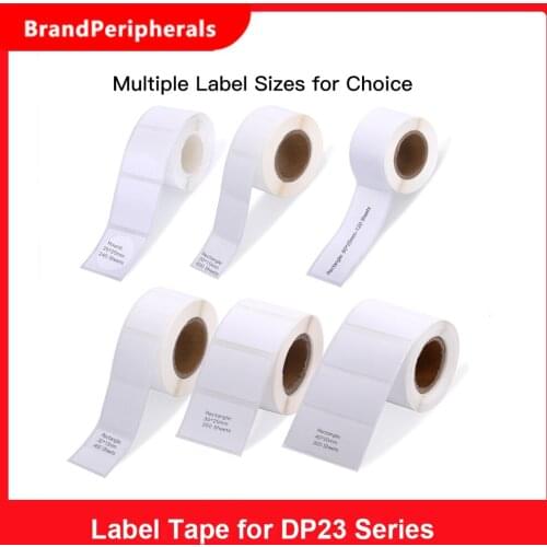 Self-Adhesive Printable Paper Roll Waterproof Oil-Proof for DP23 Series Thermal Printer Label Maker Machine