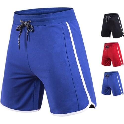 Solid Breathable Summer Jogger Shorts Men Workout Fitness Quick Dry Training Gym Athletic Bodybuilding Running Shorts