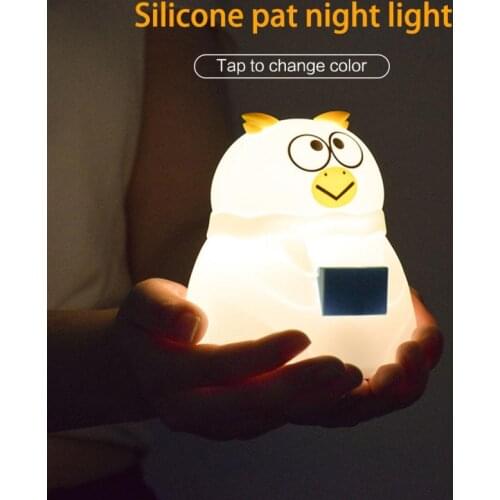 Silicone Pat Night Light Atmosphere Lamp Colorful Patting Childrens Light USB Charging (Patting Model)