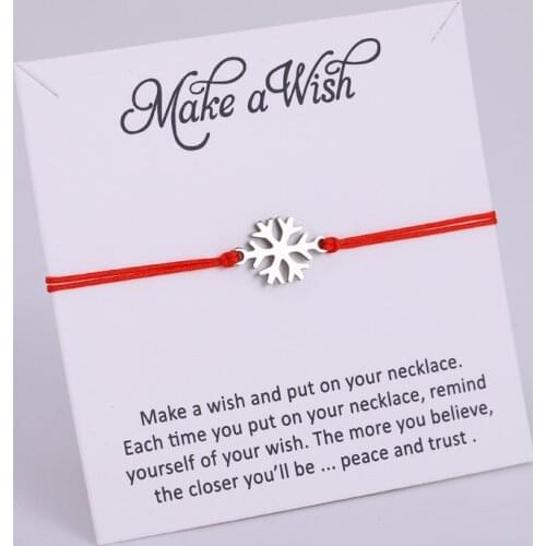 Snowflake Charm Bracelets Christmas Xmas Gift Infinity Love Women Unisex Adjustable Fashion Jewelry Party Gift Drop Shipping