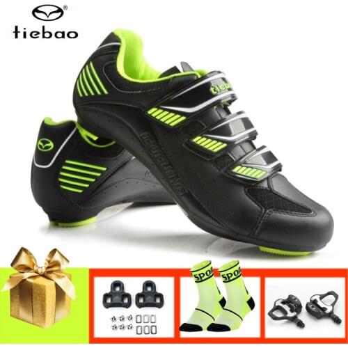 TIEBAO sapatilha ciclismo road bike shoes SPD-SL Pedals self-locking breathable men women professional riding road cycling shoes
