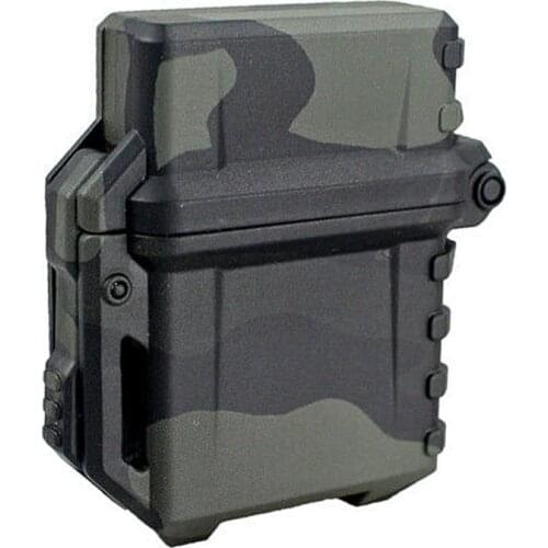 Outdoor Survival Universal Tactical Waterproof Windproof Lighter Shell Storage Case Lighter Container Organizer Holder