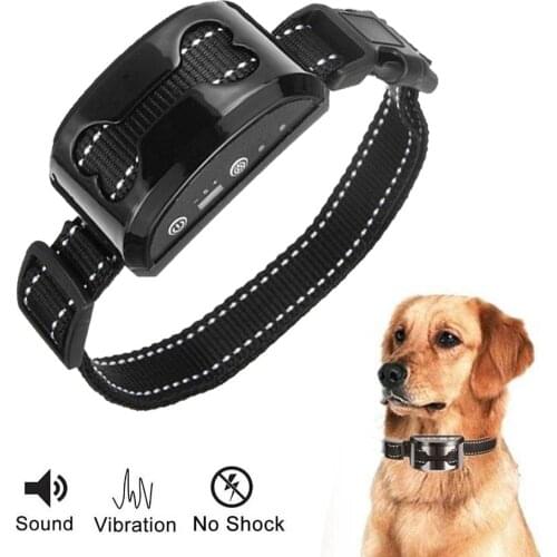 Pet Dog Training Anti Barking Device USB Electric Dogs Waterproof Training Collar Dog Stop Barking Vibration Anti Bark Collar