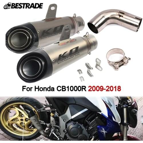 Exhaust System For Honda CB1000R 2009-2018 Motorcycle Exhaust Muffler Pipe 51mm Connector Middle Link Tube Stainless Steel