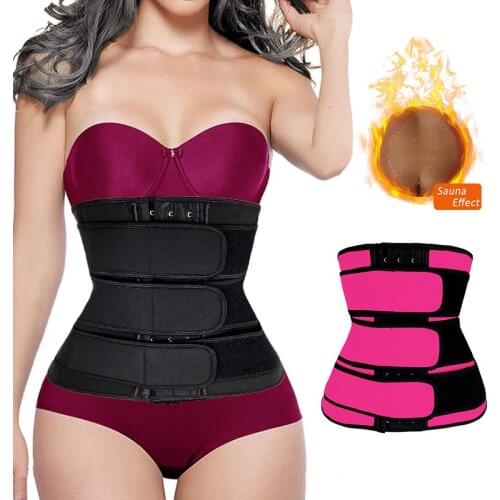 YAGIMI Women New Waist Trainer Body Shaper Modeling Strap Sweat Belt Workout Belly Girdles Shapewear Fajas Fat Burning Belt