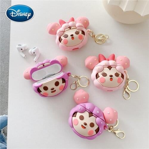 Mickey Minnie airpods pro protective cover cartoon cute apple 1/2 generation wireless headset cover applicable