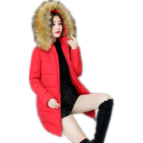 Plus Size 3XL 2018 New Office Lady Winter Women Parkas Female Hooded Long Sleeve Slim Down Cotton Jacket Solid Winter Coats Q549