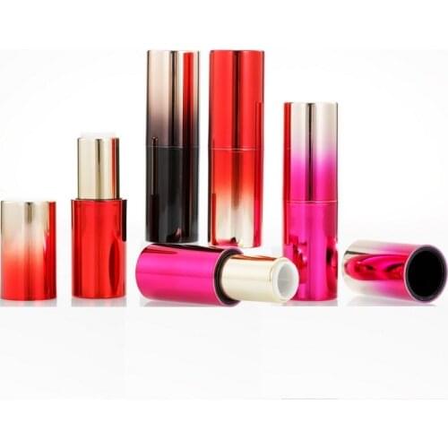 12.1mm DIY High Grade Empty Lipstick Tube Round Gradual Change Lip Balm Tubes Magnetic Cosmetic Packaging Containers 30pcs/Lot
