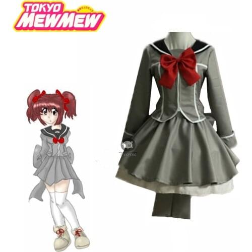 2020 Tokyo Mew Mew Ichigo Momomiya School Uniform Handcrafted Cosplay Costume Any Size