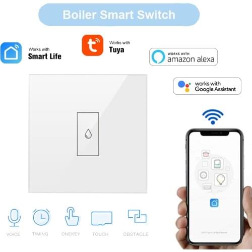 20A EU WiFi Boiler Water Heater Switch Tuya Smart Life App Remote Control Timer Voice Control Google Home Alexa Siri