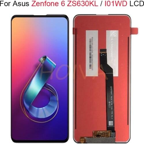 6.4'' For ASUS Zenfone 6 ZS630KL LCD Display Touch Screen Digitizer Assembly With Free Tools For ASUS Zenfone 6 I01WD LCD