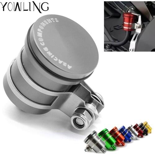 CNC Aluminium Motorcycle Rear Brake Fluid Reservoir Oil Cup fit for For Suzuki GSXR 400/600/750/1000/1300 K1 K2 K3 K4 K5 K6 K7