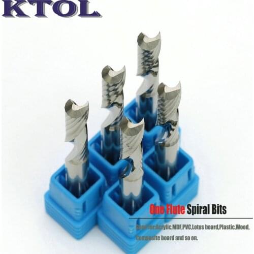 Free Shipping 6x 25MM Single Flute Milling Cutters Carbide End Mill Set, 10pcs Wholesale End Milling CNC Cutter for Wood Router