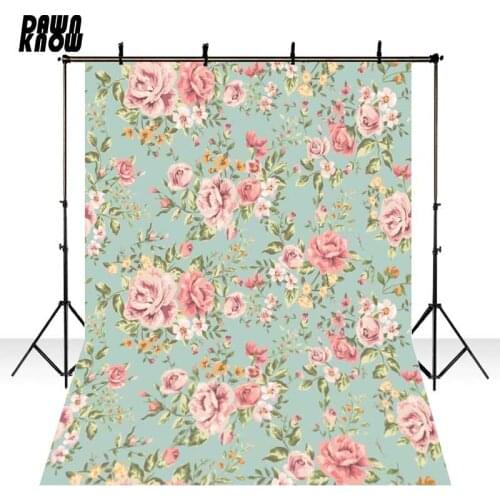 Floral Wallpaper For Children Vinyl Photography Backdrops For Wedding New Fabric Flannel Backgrounds for Baby photo studio F1224