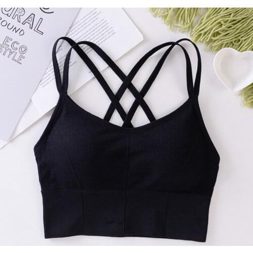 Breathable Sports Bra Anti-sweat Fitness Top Seamless Yoga Bra Shockproof Crop Top Women Push up Sport Bra Gym Workout Top