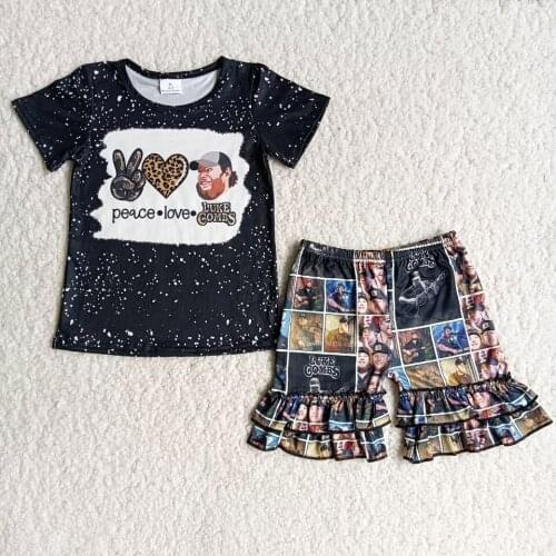 RTS Kids Clothing Set Fashion Baby Girls Summer Clothing Outfits Shorts 2pcs Boutique Toddler Baby Kids Clothes Sets Wholesale
