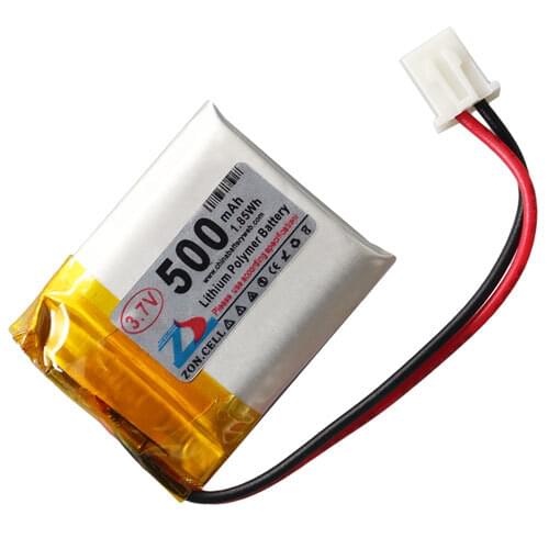 In 3.7V 500mAh 502530 core lithium polymer battery, Bluetooth keyboard sound card massager Rechargeable Li-ion Cell