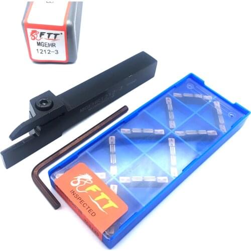 MGMN300 M YC1125 High Quality Carbide Inserts + MGEHR1212-3 Lathe Cut-Off Grooving Parting Tool Holder Wrench Turning Tool Set