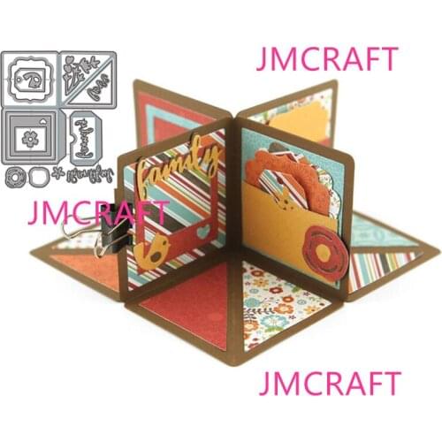 JMCRAFT 2021 New Beautiful Puzzle Paper Card Metal Cutting Dies DIY Scrapbook Handmade Paper Craft Metal Steel Template Dies
