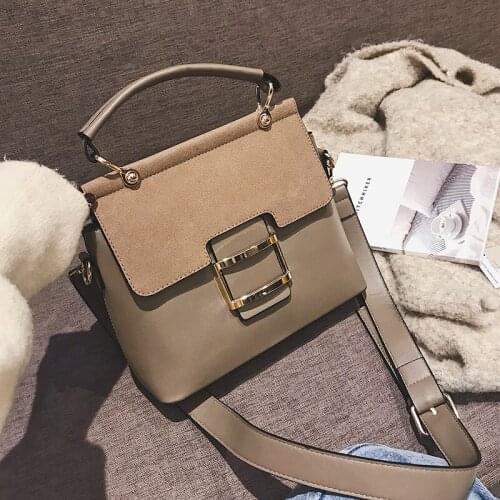 OLSITTI Women Bag Vintage Shoulder Bags 2021 Buckle PU Leather Handbags Crossbody Bags For Women Famous Brand Totebag