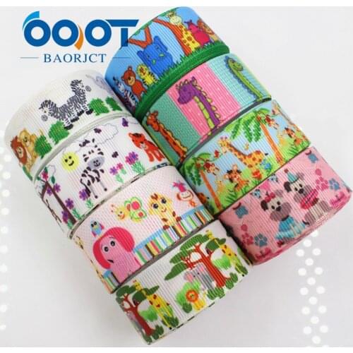 OOOT BAORJCT 175619 , 22MM cartoon series Printed grosgrain ribbon, DIY handmade Hair accessories Material wedding gift wrap