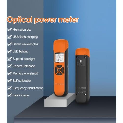 G10 Optical Power Meter High Precision Rechargeable Battery Fiber Optic Power Meter With Flash Light OPM