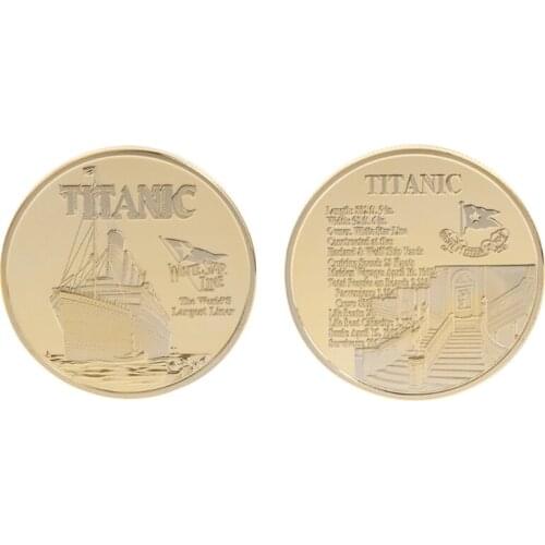 Commemorative Coin Titanic Ship Incident Collection Arts Gifts BTC Bitcoin Alloy