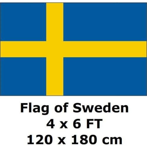 Sweden Flag 120 x 180 cm 100D Polyester Swede Swedish Flags And Banners National Flag Country Banner