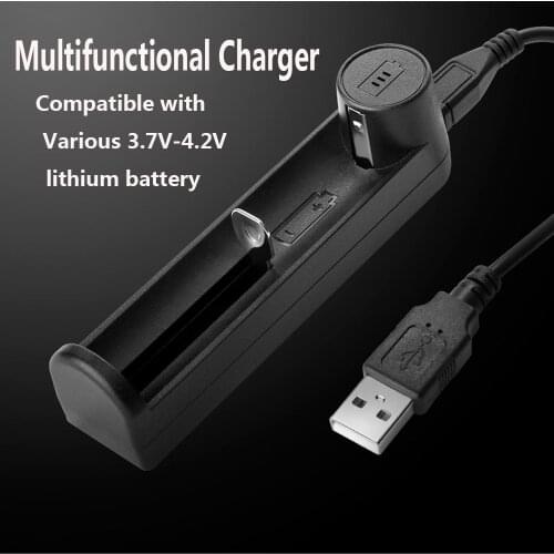 1/4 slot USB Smart charging Battery Charger For 18650 26650 18350 32650 21700 26700 26500 Li-ion Rechargeable Battery charger
