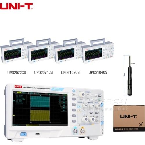 UNI-T Digital Ultra Phosphor Oscilloscope UPO2104CS UPO2102CS UPO2074CS UPO2072CS 2 / 4 Channel 100MHz 70MHz Bandwidth 8inch TFT
