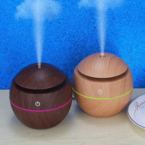 Wood grain humidifier aroma diffuser 5V USB desktop mini creative perfume disinfection