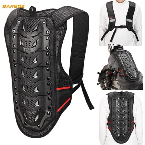 WOSAWE Adult Motorcycle Armor Back Spine Protector Protective Vest Snowboard Sports Sleeveless Jacket Motocross Windbreaker