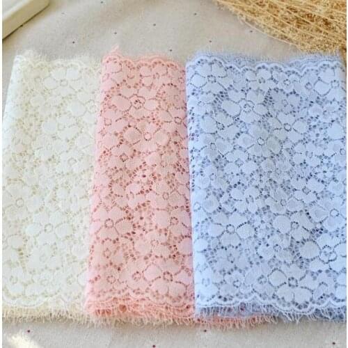 1 Meter/lot Colorful Lace Trim Eyelash Elastic Stretch Lace Trim Free shipping