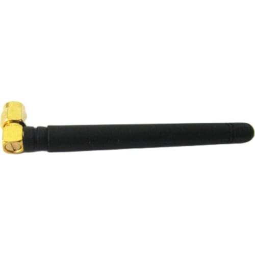 1PC 433Mhz Antenna 2dbi omni-directinal SMA Male Right Angle Connector Radio Aerial 106mm good quality wholesale price
