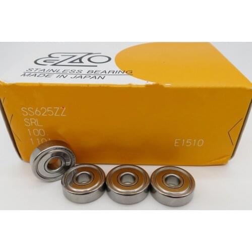 10pcs/50pcs JAPAN EZO high speed stainless steel bearing S623ZZ SS625ZZ S626ZZ 3*10*4 5*16*5 6*19*6 mm 623HZZ 625HZZ 626HZZ