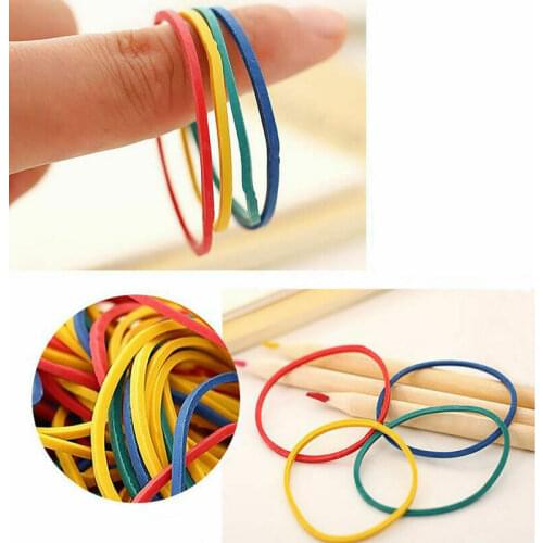 100 Pieces/Pack Colorful Nature Rubber Bands For Tattoo Machine Gun Wholes Needles Supplies
