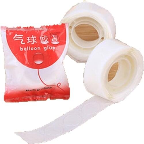 100 Points Balloon Glue Dot Attachment Attach Balloons Adhesives Sticker Wedding Birthday Party DIY Balloon decoration