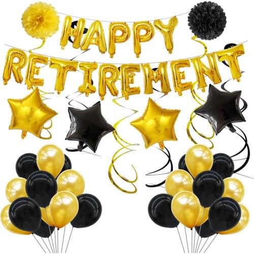 16 inch letter Happy Retirement Aluminium Balloon Set Retirement party balloon party decoration baby shower