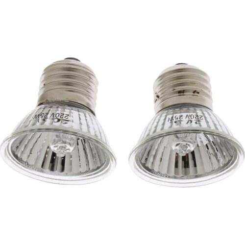 2Pcs Heat Emitter Brooder Full- Lamp Bulb for Baby Bird Parrots