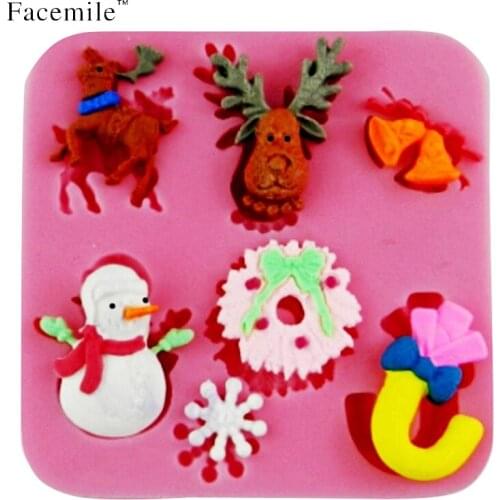 3D holiday silicone fondant tools cake decorating tool silicon fondant mold Jelly/Pudding Mold cristmas cake accessories 50-21