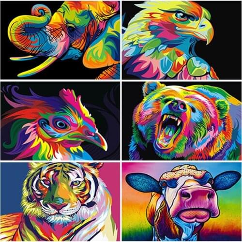 5D DIY Diamond Painting Full Round Drill Animals Cross Stitch Diamond Embroidery Cat Rhinestones Art Gift Decoration for Home