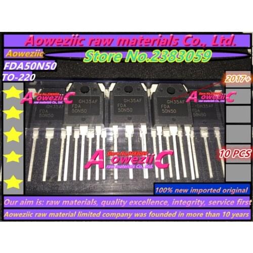 Aoweziic 2017+ 100% new imported original 50N50 FDA50N50 TO-3P field-effect transistor MOS 500V 50A