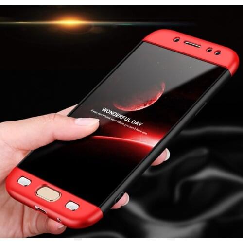 For Samsung J5 Pro 2017 J530F Case 360 Protection Full Cover Matte Case for Samsung Galaxy J5Pro 2017 J530 SM-J530 + Glass Film