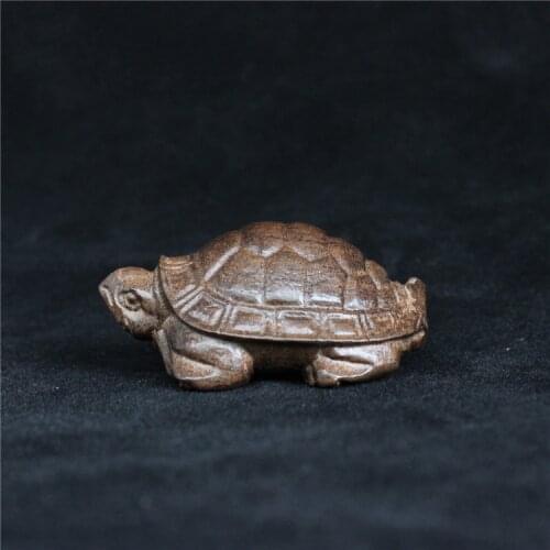 Wood carved turtle, desk ornaments, home decorations(A304)